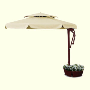 Imagem do Ombrelone Papaiz Eclipse, cobertura cor bege e sino bege